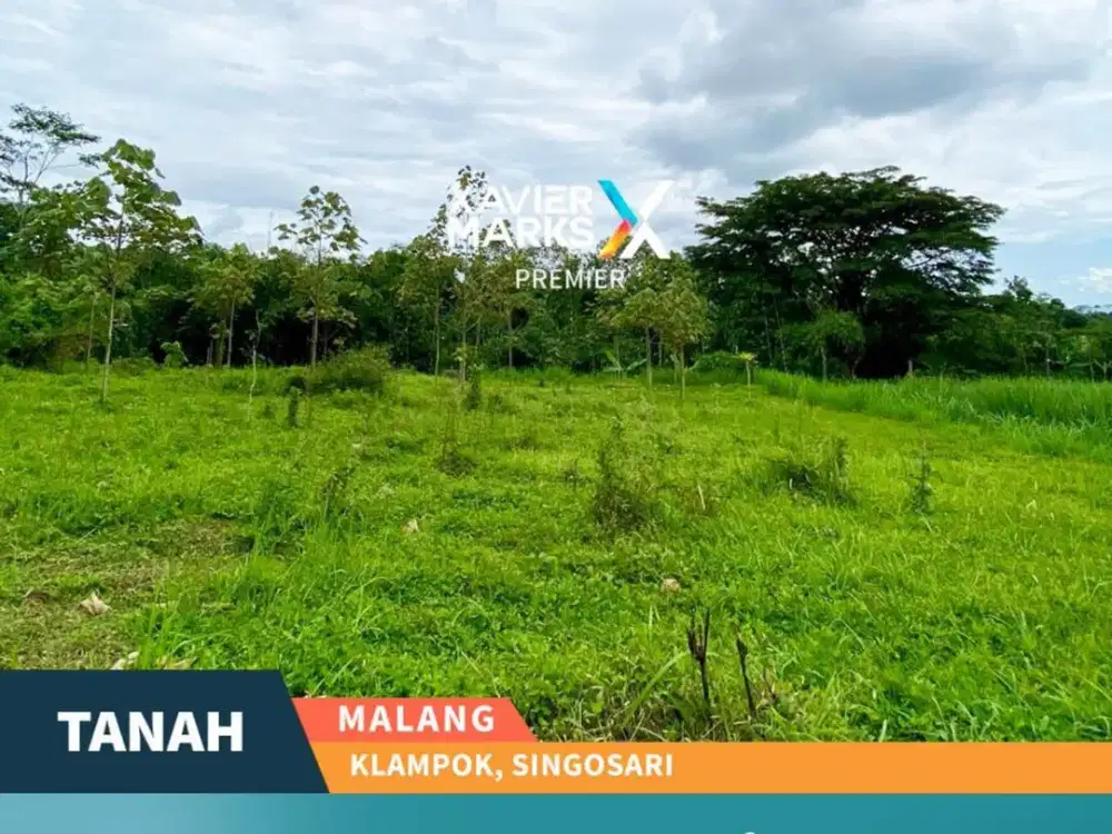 HARGA BU Tanah Siap Bangun di Jalan Raya Klampok Singosari Malang