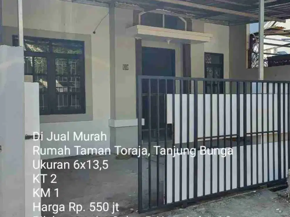 Dijual Rumah di Taman Toraja Tjg Bunga Makassar