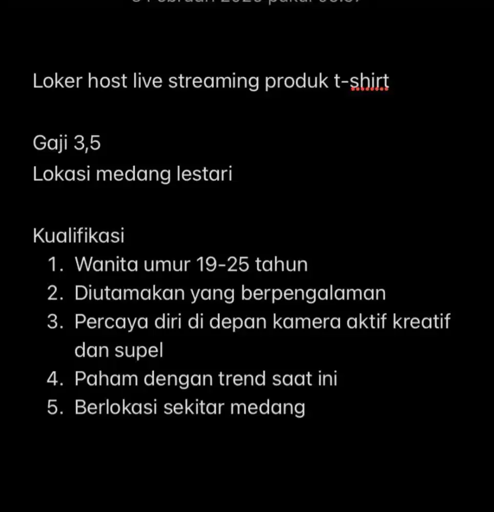 Loker host livestreaming