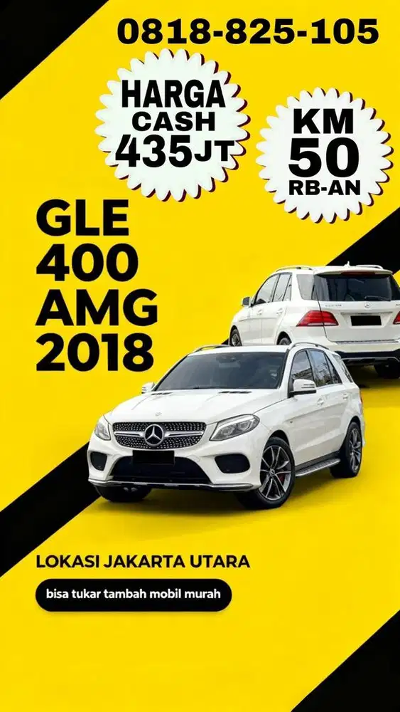 Km 50rb an Mercedes Benz GLE400 AMG 2018