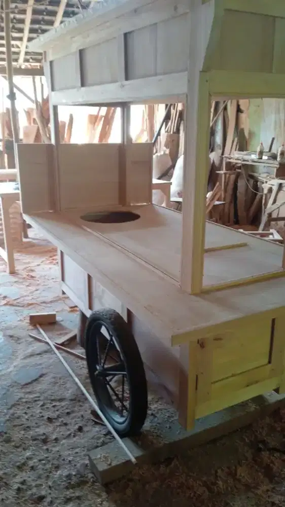 Sedia Gerobak Angkringan, Bakso Mie Ayam, Bubur, Sate, Soto, Pecel dll