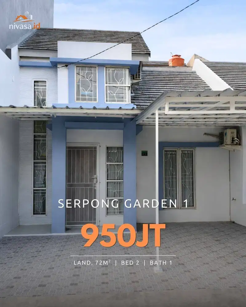 DIJUAL / DISEWA RUMAH CANTIK DI SERPONG GARDEN 1