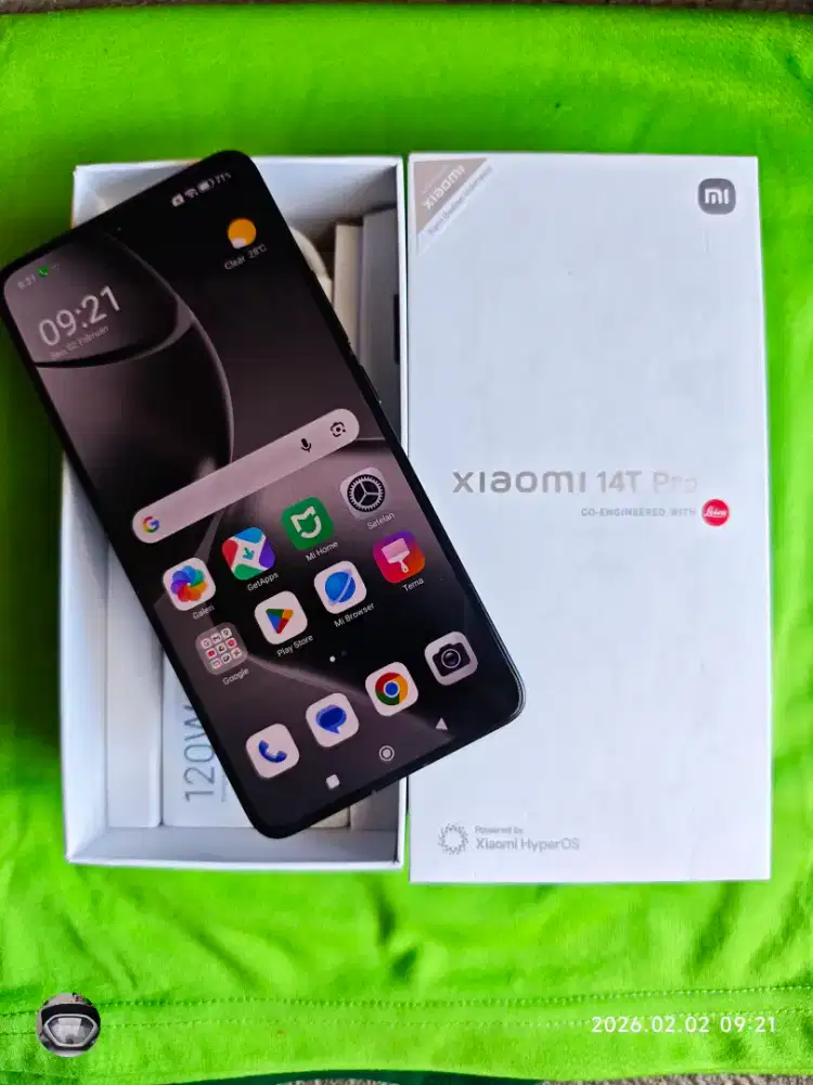 Xiaomi 14T Pro 12/512 Fullset ori segel mulus garansi On