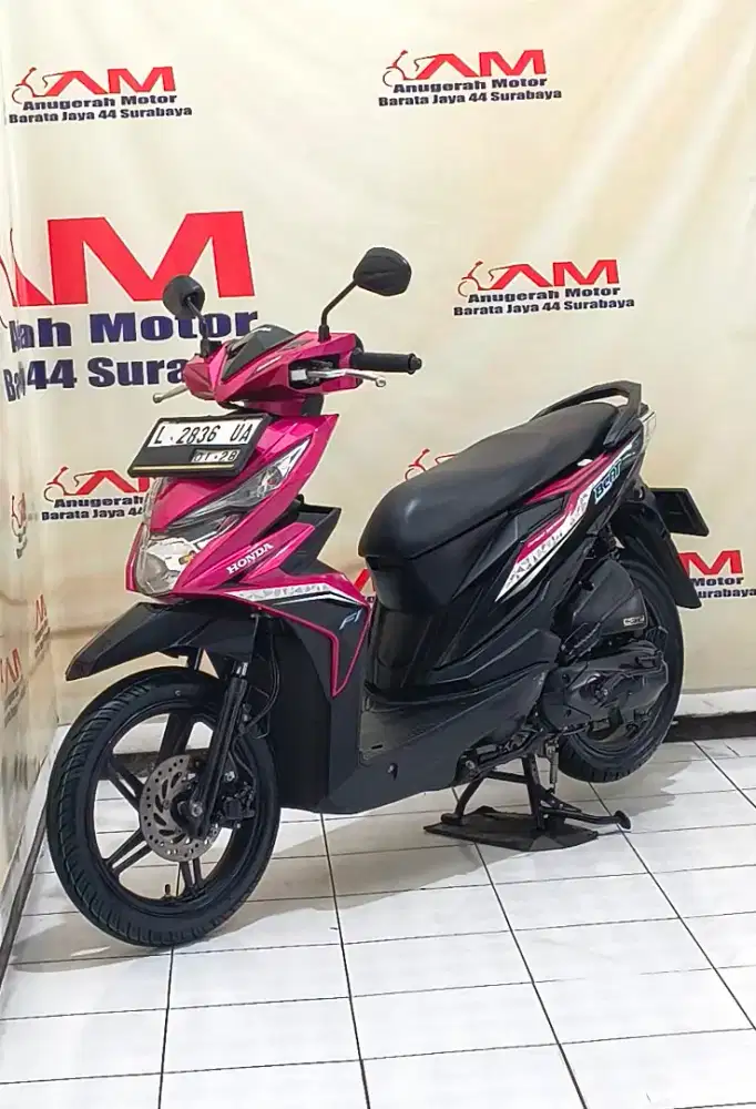 Ready Honda Beat Eco Iss Tahun 2018 warna Magentha