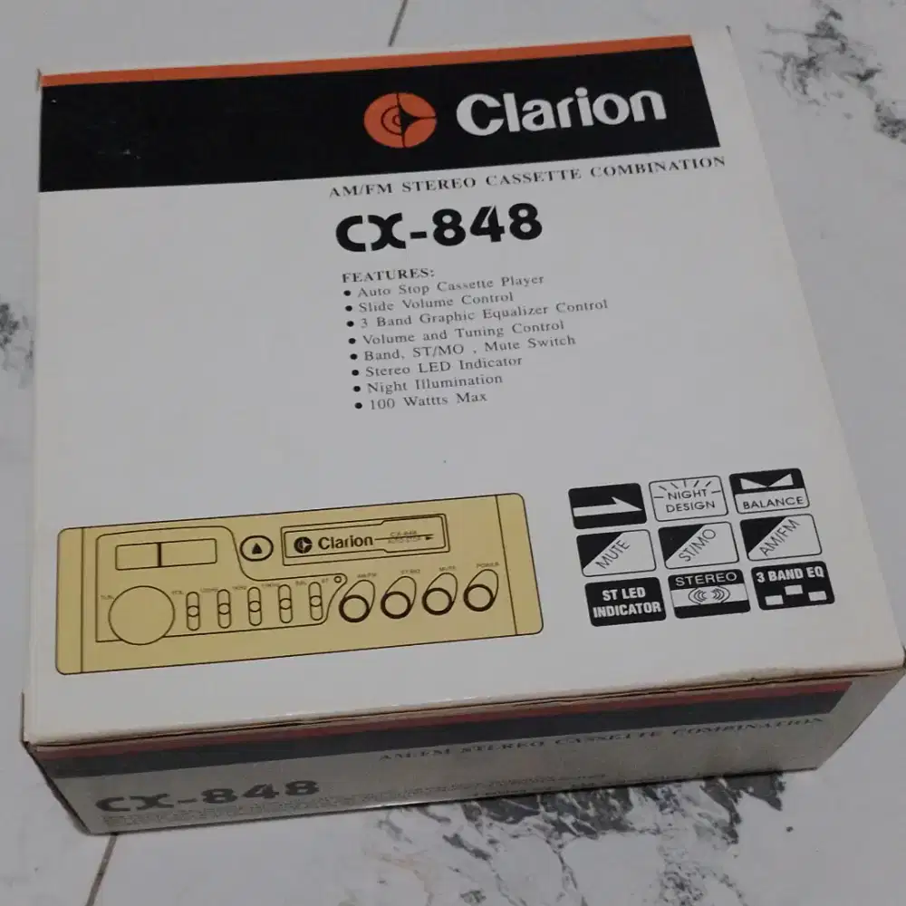 TAPE MOBIL CASSETTE STEREO CLARION CX-848