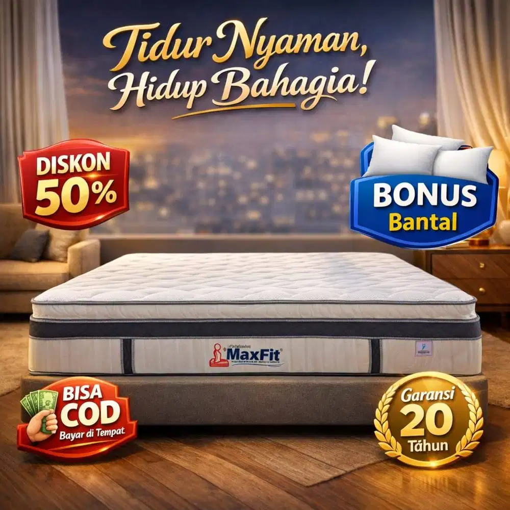 Kasur Maxfit — Tidur Lebih Nyaman, Bangun Lebih Segar.