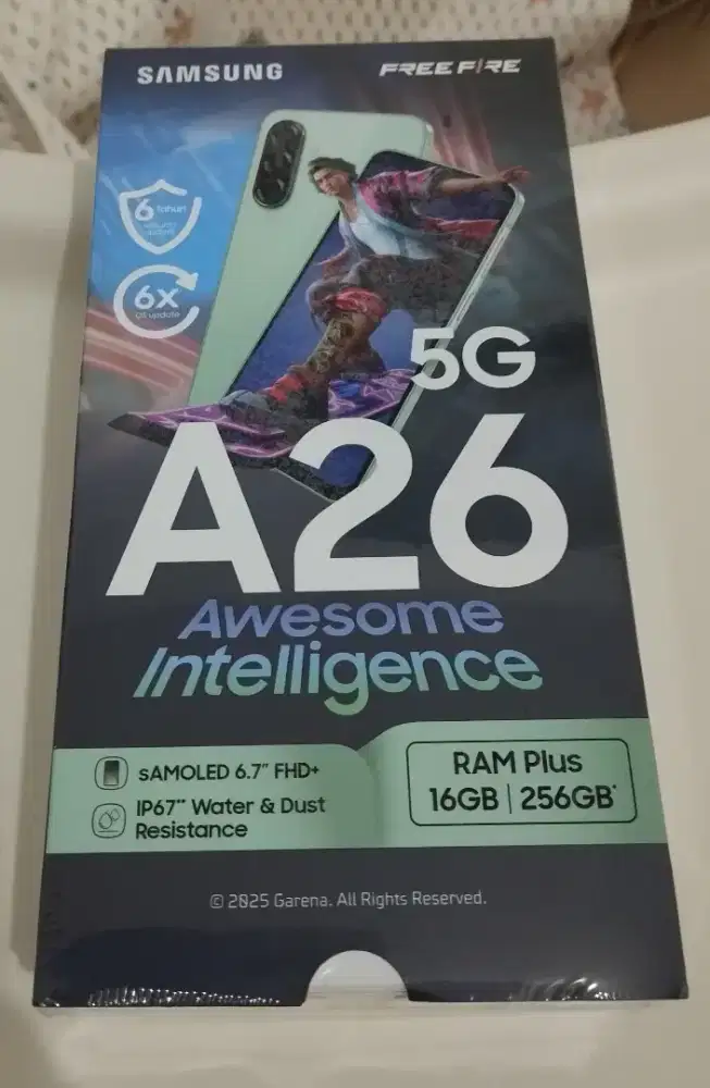 Samsung A26 5G Mint Free Fire Nusantara Edition 16BG/256GB.