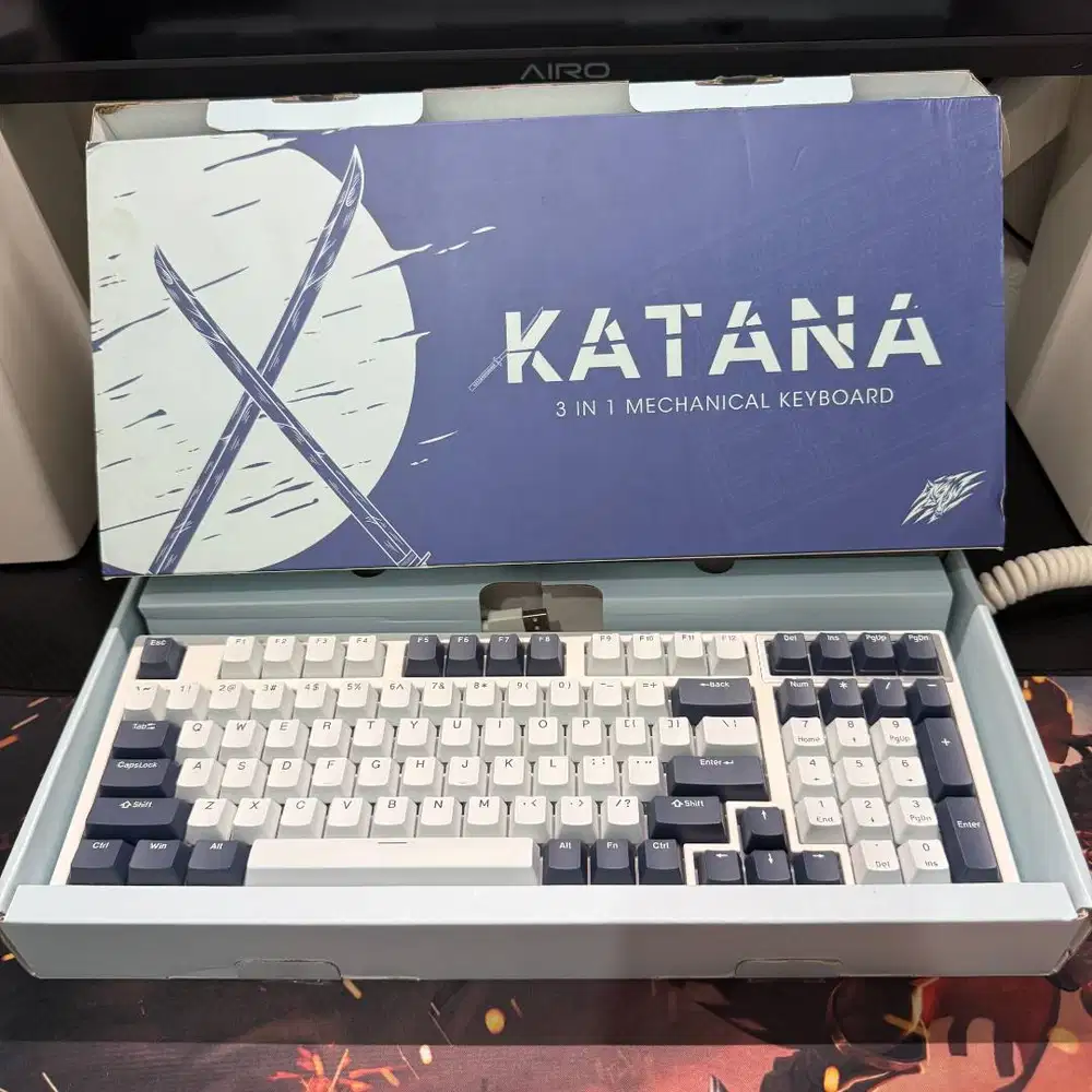 SADES KATANA Wireless 96% Mechanical Keyboard - Enkai Blue - BLUE OUTE