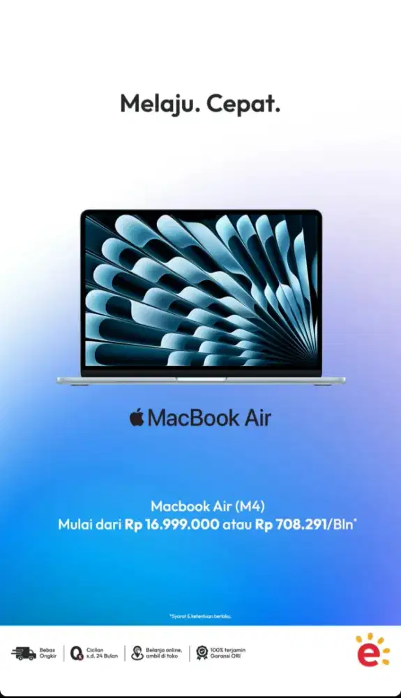 Bisa kredit Apple macbook