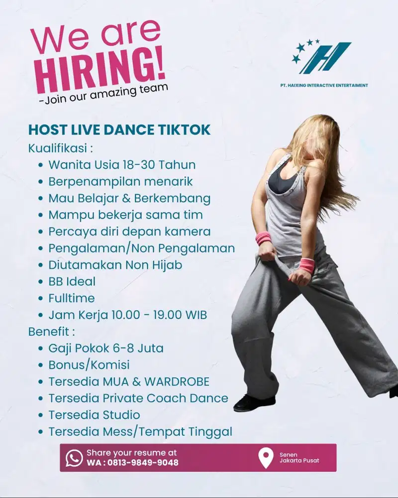 Host Live Dance TIKTOK