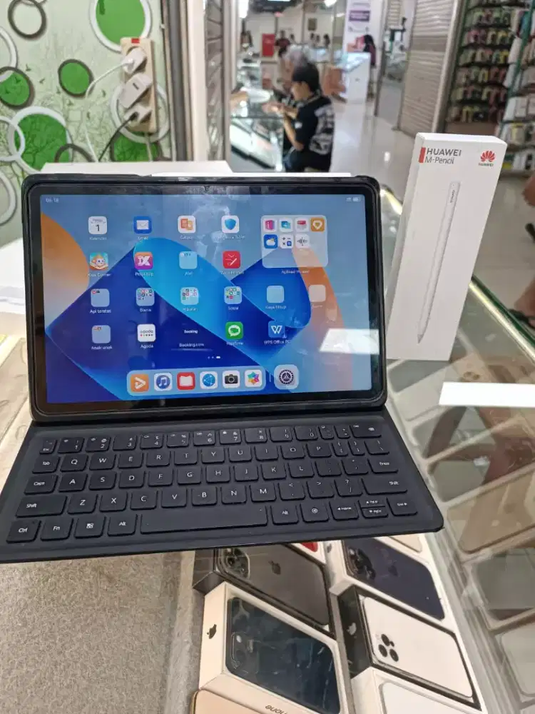 HUAWEI MATEPAD warna graphite black 6/128 fullset keyboard sama pen