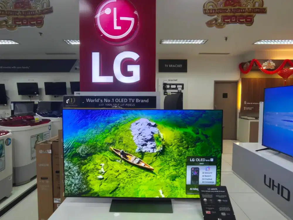 55 inch LG OLED evo AI C5 4K Smart TV