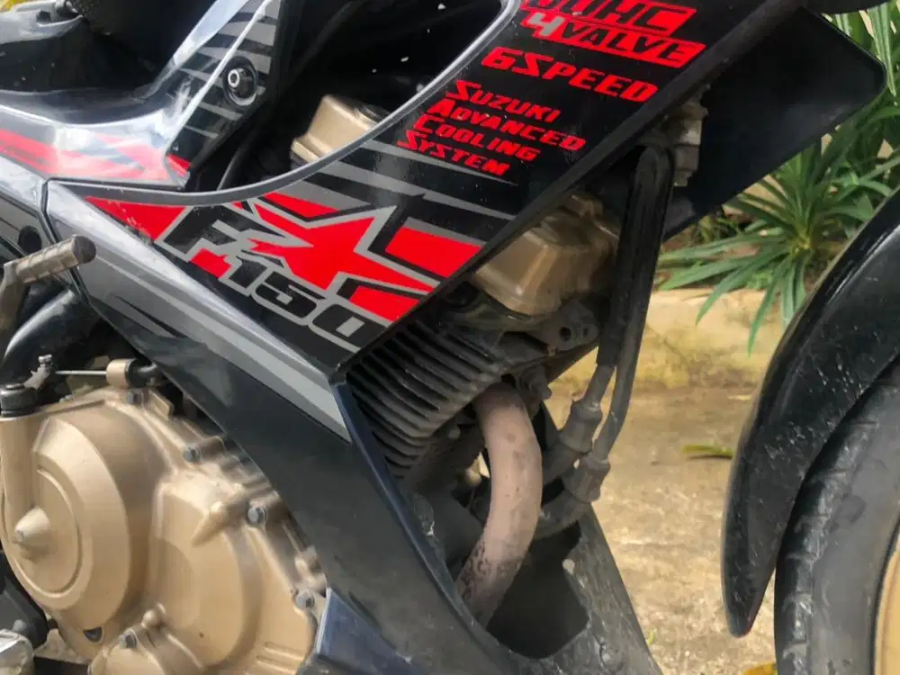 Satria fu150 scd2 2014 hitam merah
