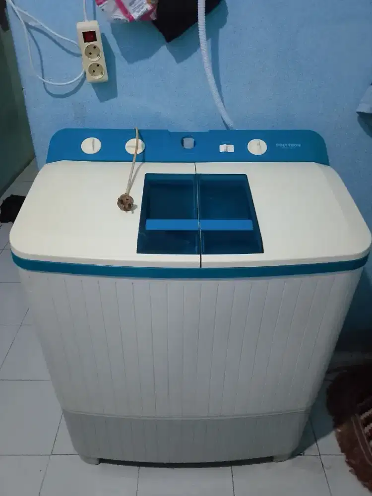 Jual mesin cuci 2 tabung polytron