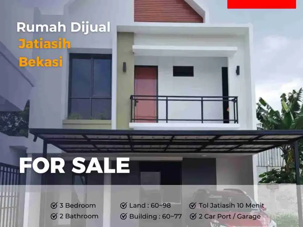 Rumah 2 Lantai Dijual di Jatiasih Bekasi