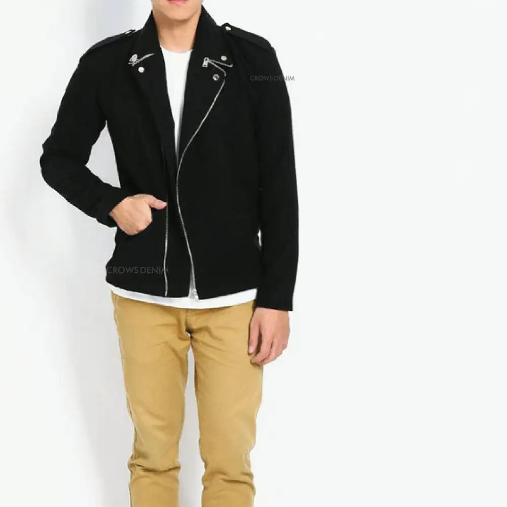 Blazer Jaket Double Zipper Korean Style – SK08
