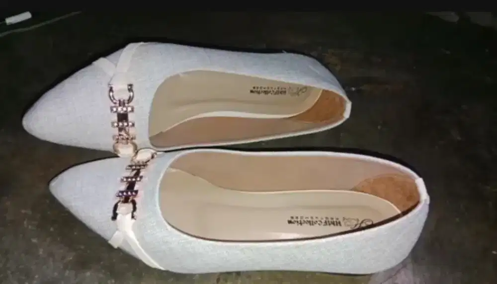 Flatshoes mules wanita 3cm