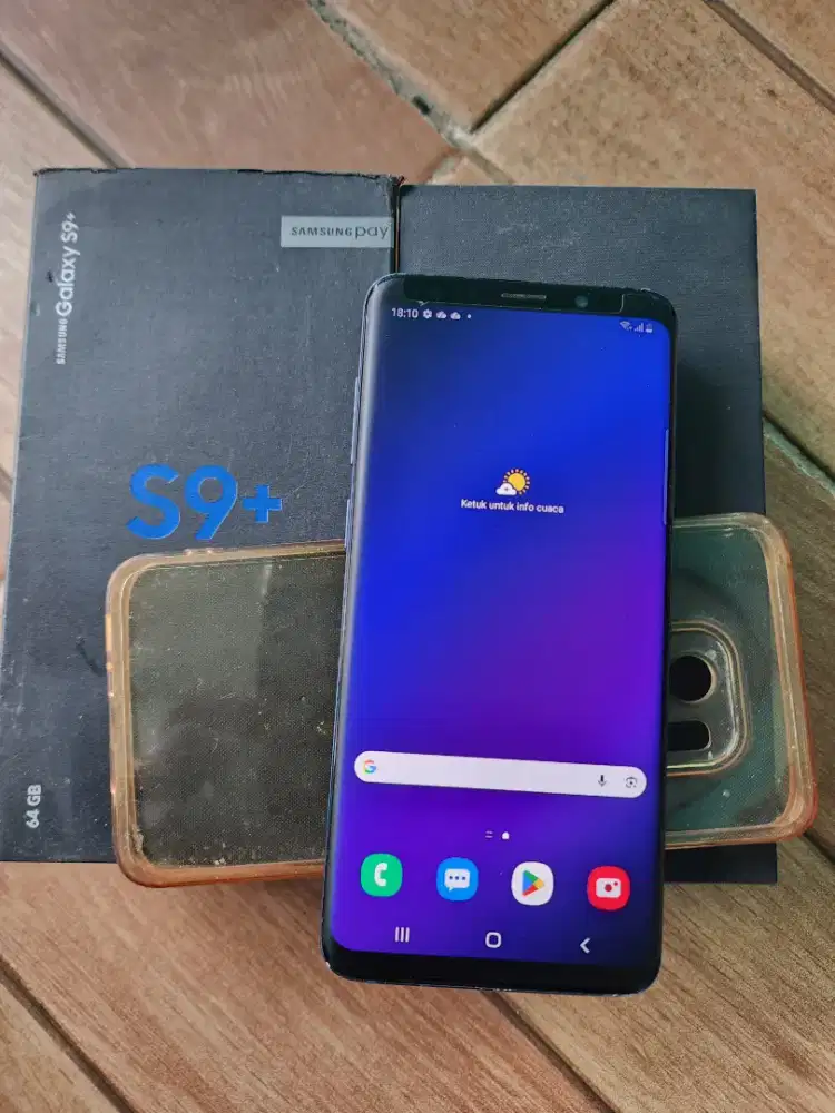 Samsung S9 plus dual sim 6/64 ex resmi SEIN mulus normal