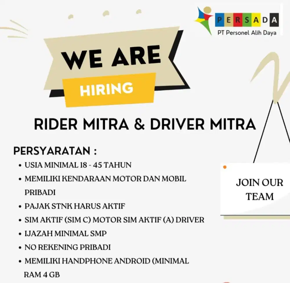 Loker MITRA KURIR