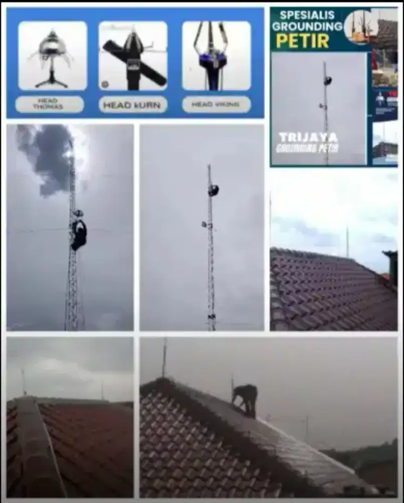 Teknisi ahli jasa pasang penangkal petir Pangandaran