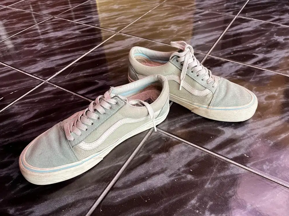 Jual sepatu vans oldskool vr3 loden frost