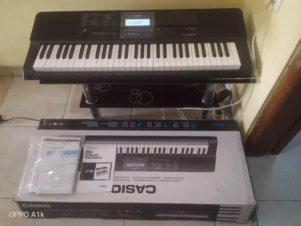 Dijual keyboard Casio CTX 800 bisa flashdisk