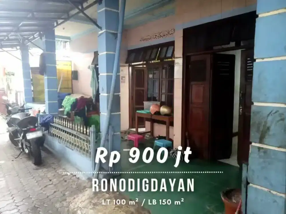 Dijual Rumah Strategis di Ronodigdayan dekat Malioboro