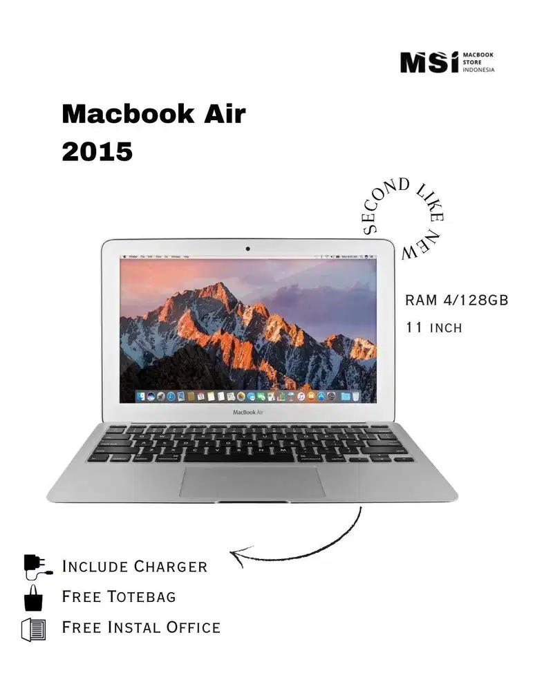 Macbook Air 2015 i5 4/128GB 11” - SECOND LIKE NEW