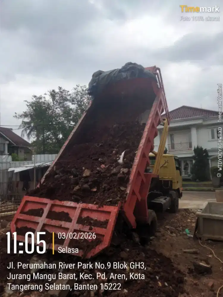 Jasa pengurugan dan buang puing