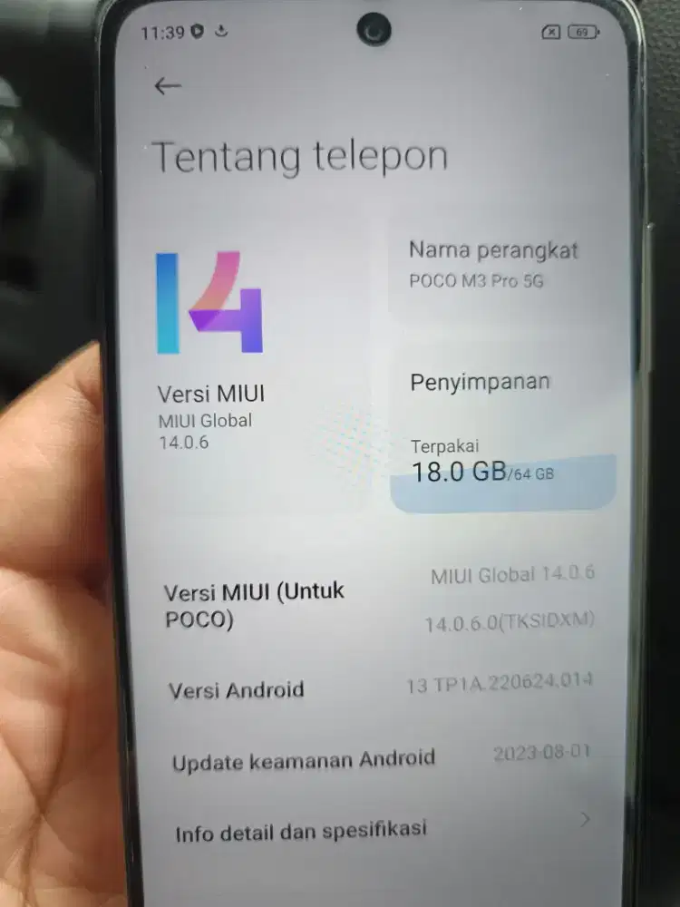 Poxo M3 Pro 5G bekas