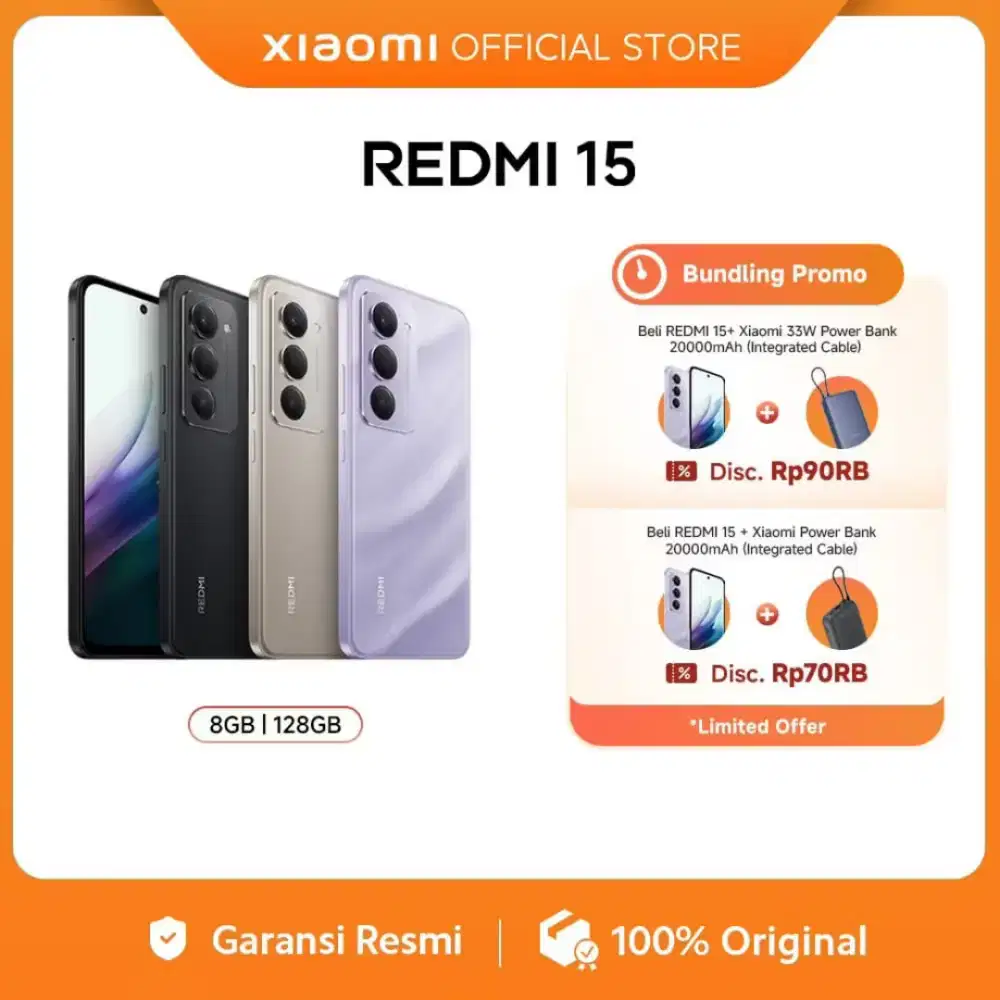 Jual Hp Redmi 15 ram 8/128 (cash/kredit bisa)