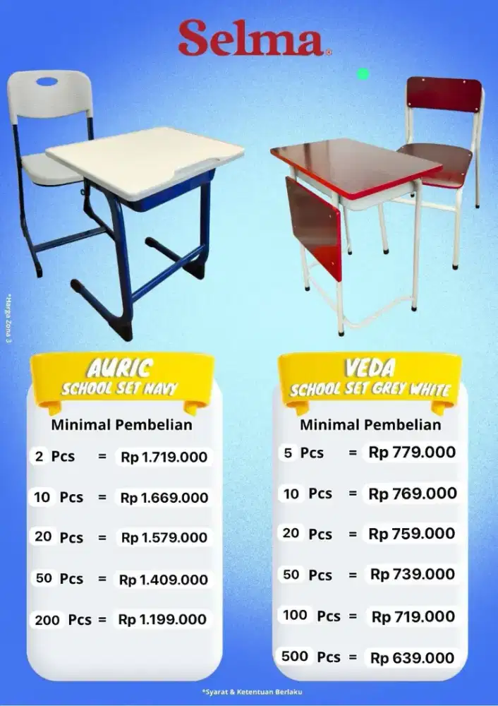 VEDA & AURIC MEJA BELAJAR SEKOLAH