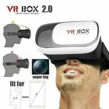 VR Box 3D Glasses / Smartphone Virtual Reality Card Board Kacamata 3D