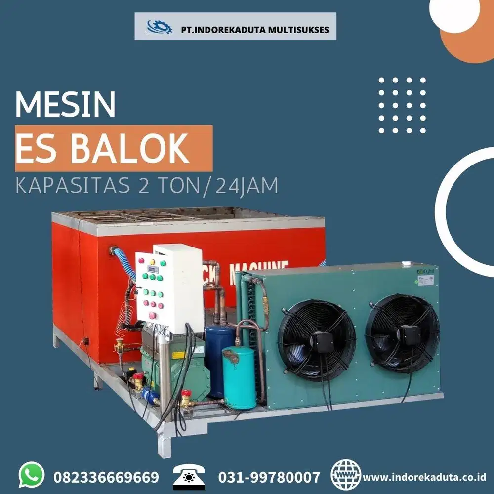 MESIN ES BALOK KAPASITAS 2 TON