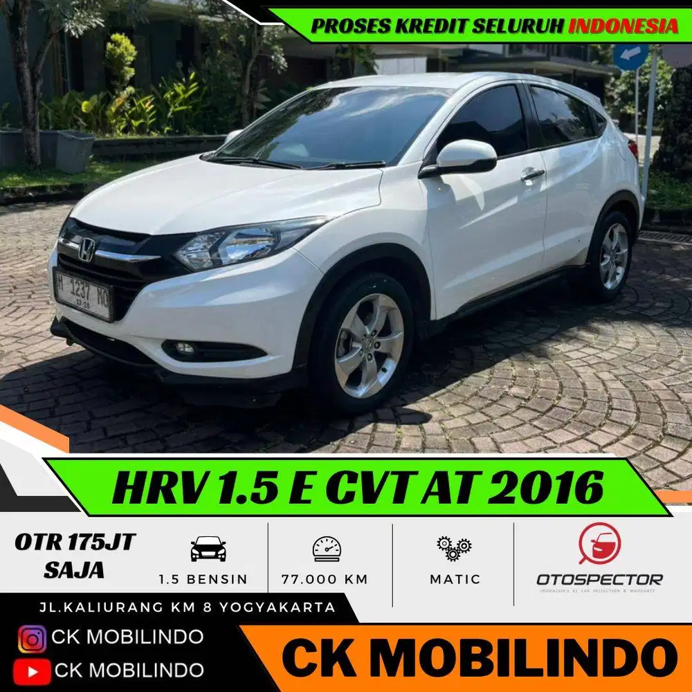 Honda HRV E CVT Matic 2016 Plat H ISTIMEWA DP Minim WRV