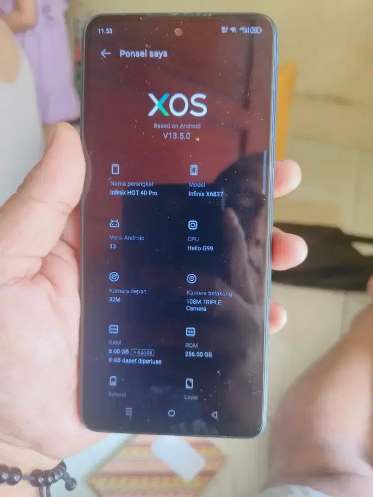 INFINIX HOT 40 pro Unit saja