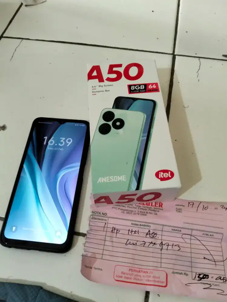 Hp itel A50 8/64 mulus
