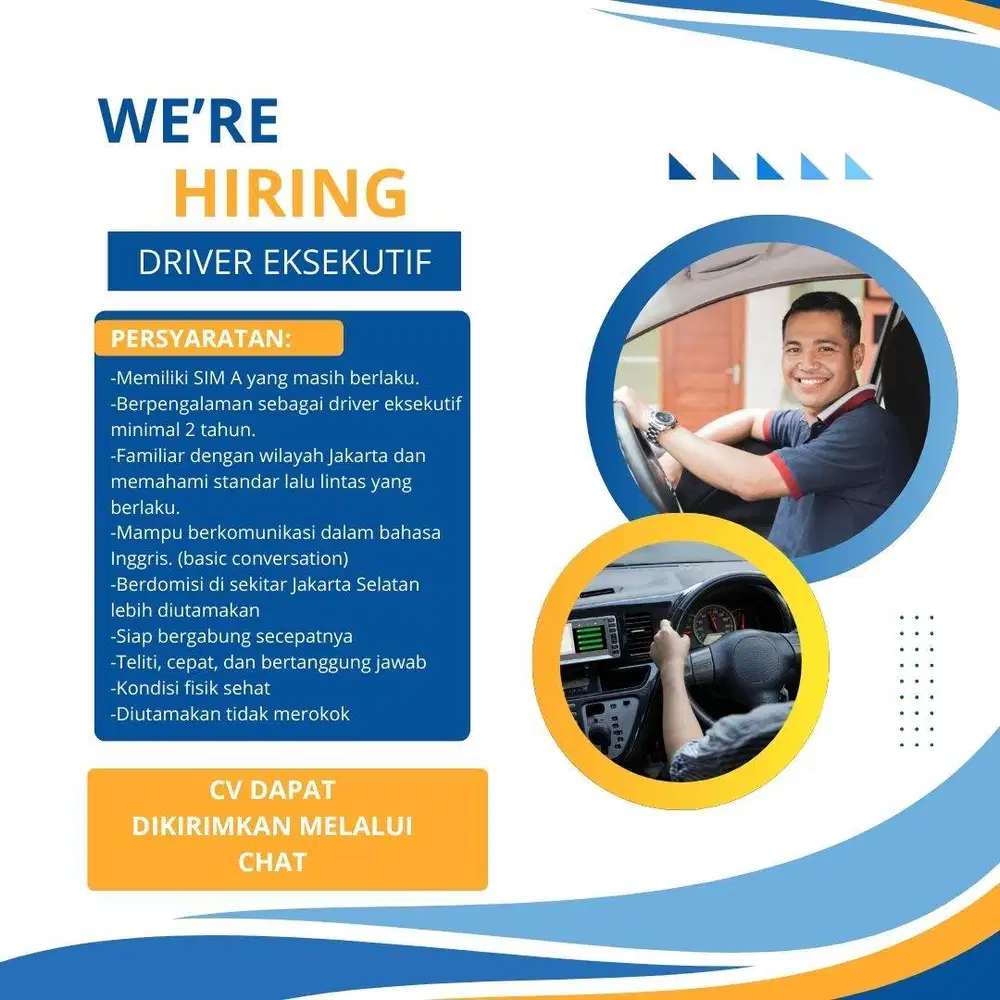 DIBUTUHKAN DRIVER EKSEKUTIF