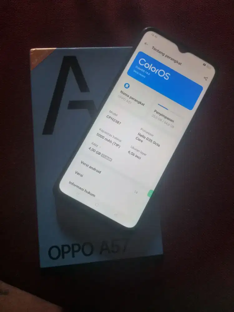 Oppo a57 4+4/64 ori resmi