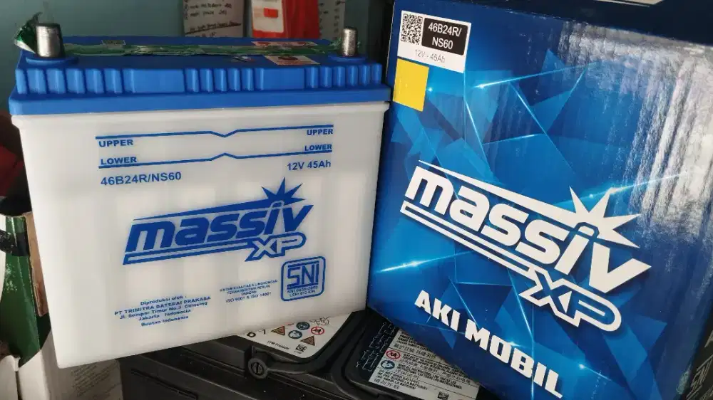 Accu aki baru grand livina xgear ns60 45ah massive basah (yuasa grup)
