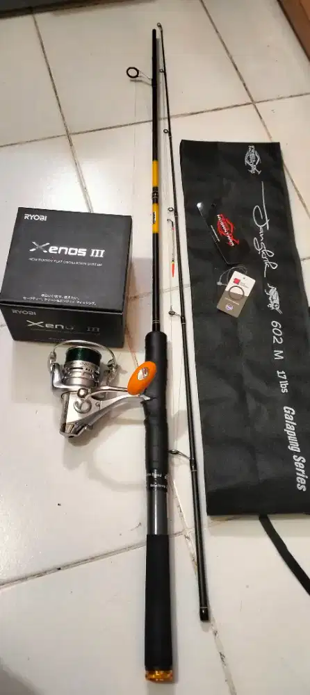 Reel Ryobi Xenos lll & Joran Relix Jangkrik