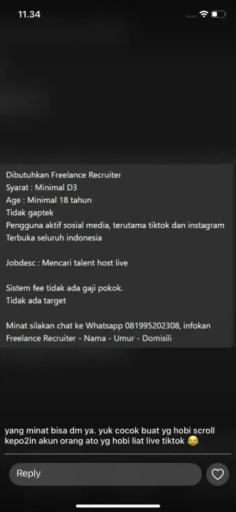 Freelance admin recruiter