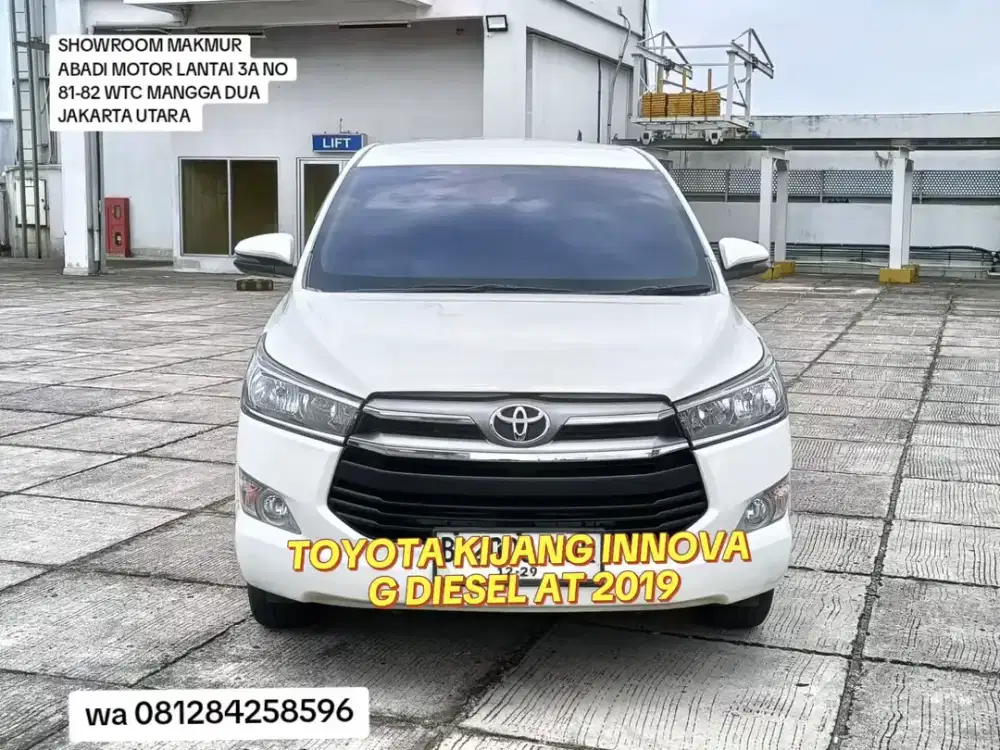 TOYOTA KIJANG INNOVA G DIESEL AT 2019/PAJAK 12-2026
