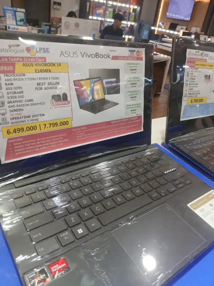 Cicil laptop Asus vivobook 14 pakai homecredit bunga 0%