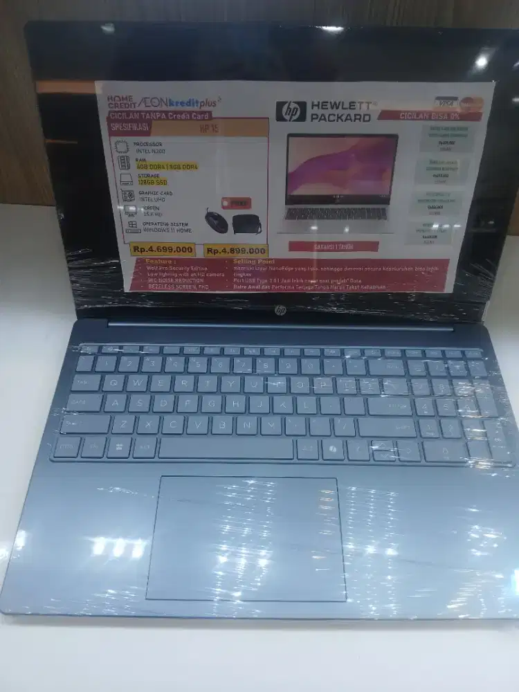 Cicilan Laptop Hp 14 intel N100 promo bunga 0% free 2x