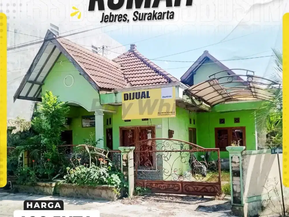 Rumah 2kamar Perlu Renov dekat Rs Dr.Oen Kadang Sapi Jebres Solo