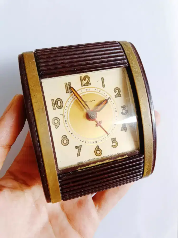 dijual jam saku alarm merk westclox usa