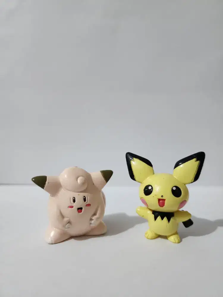 RARE ORIGINAL TOMY POKEMON PICHU CLEFAIRY SET