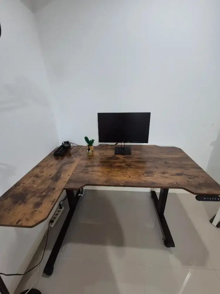 Mtrax Meja Elektrik Adjustable New Carbon Fiber Gaming Desk