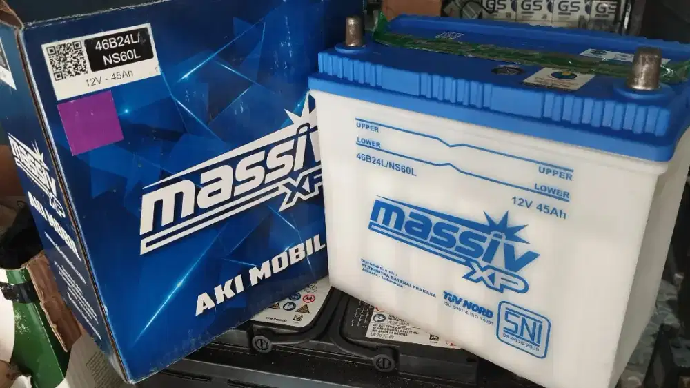 Accu aki  terios starlet taruna ns60 45ah massive basah(yuasa grup)